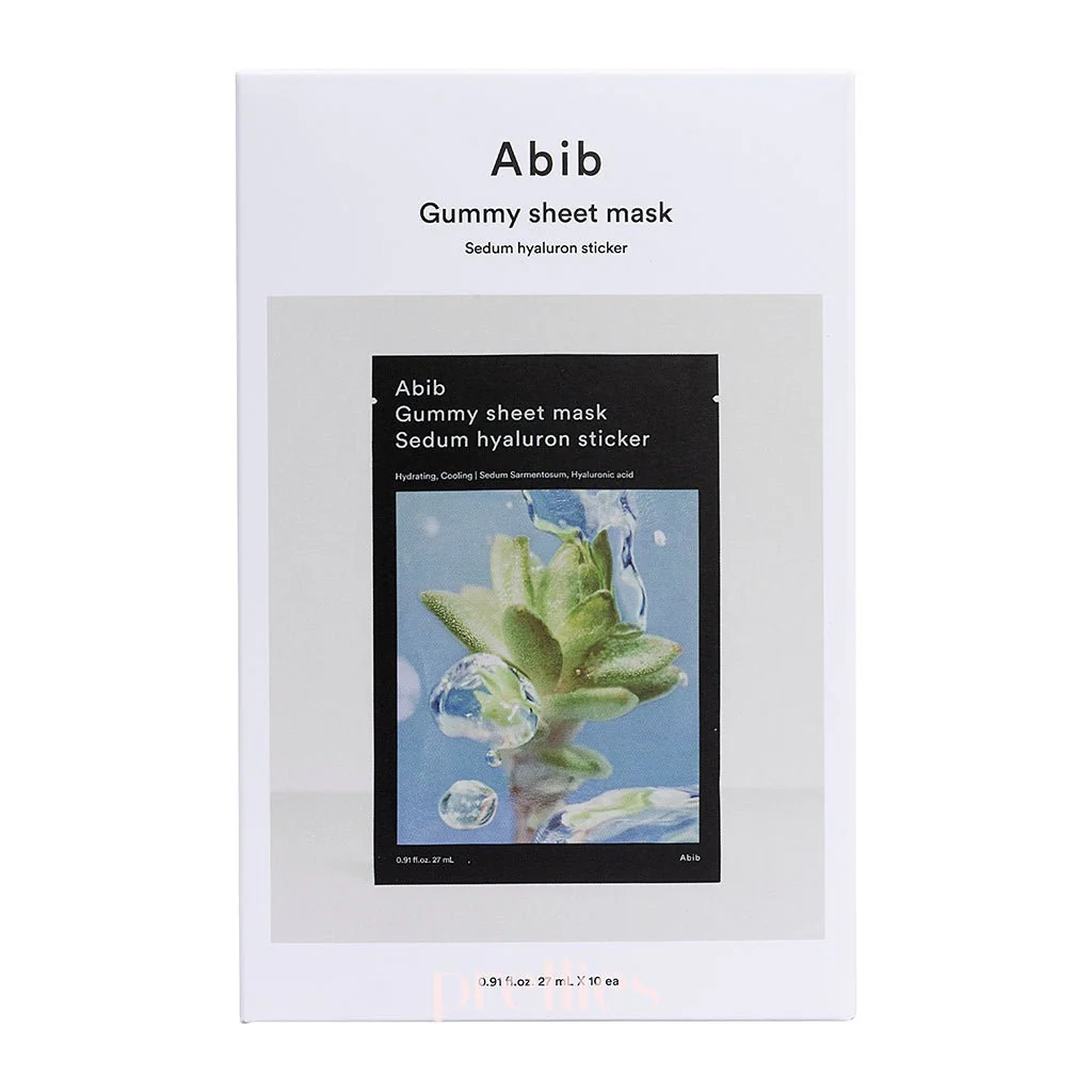 Abib Gummy Sheet Mask - Sedum Hyaluron Sticker (10 Sheet/Box) - Image 3