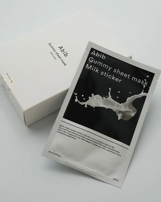 Abib Gummy Sheet Mask - Collagen Milk Sticker (10 Sheet/Box) - Image 3