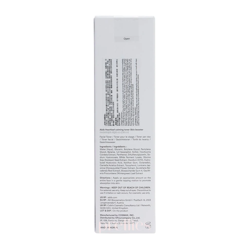 Abib Heartleaf Calming Toner Skin Booster 200ml - Image 5