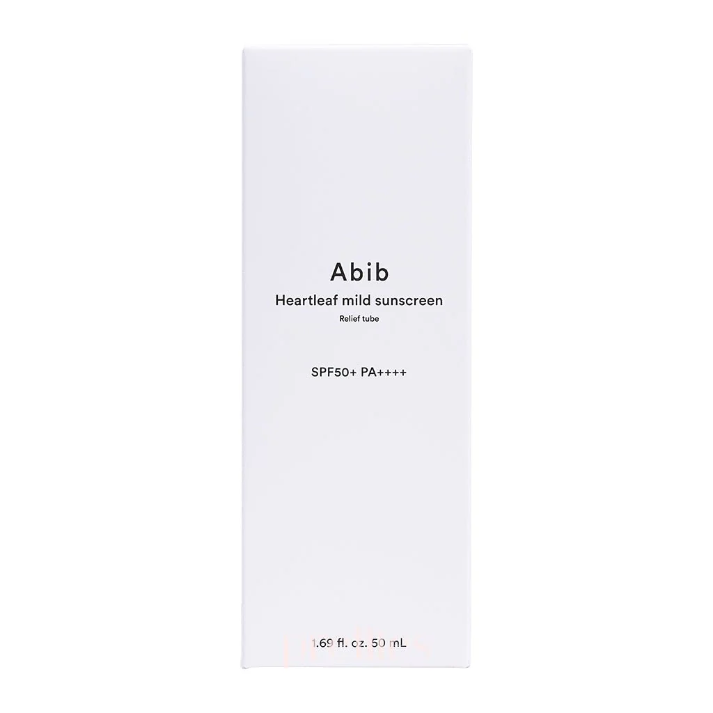 Abib Heartleaf Mild Sunscreen Relief Tube 50ml - Image 4