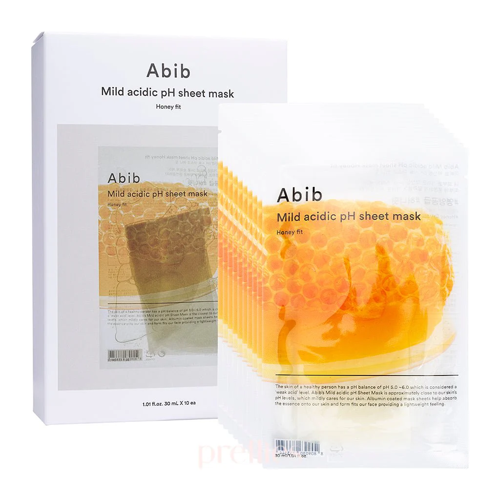 Abib Mild Acidic PH Sheet Mask - Honey Fit (10 Sheet/Box) - Image 3