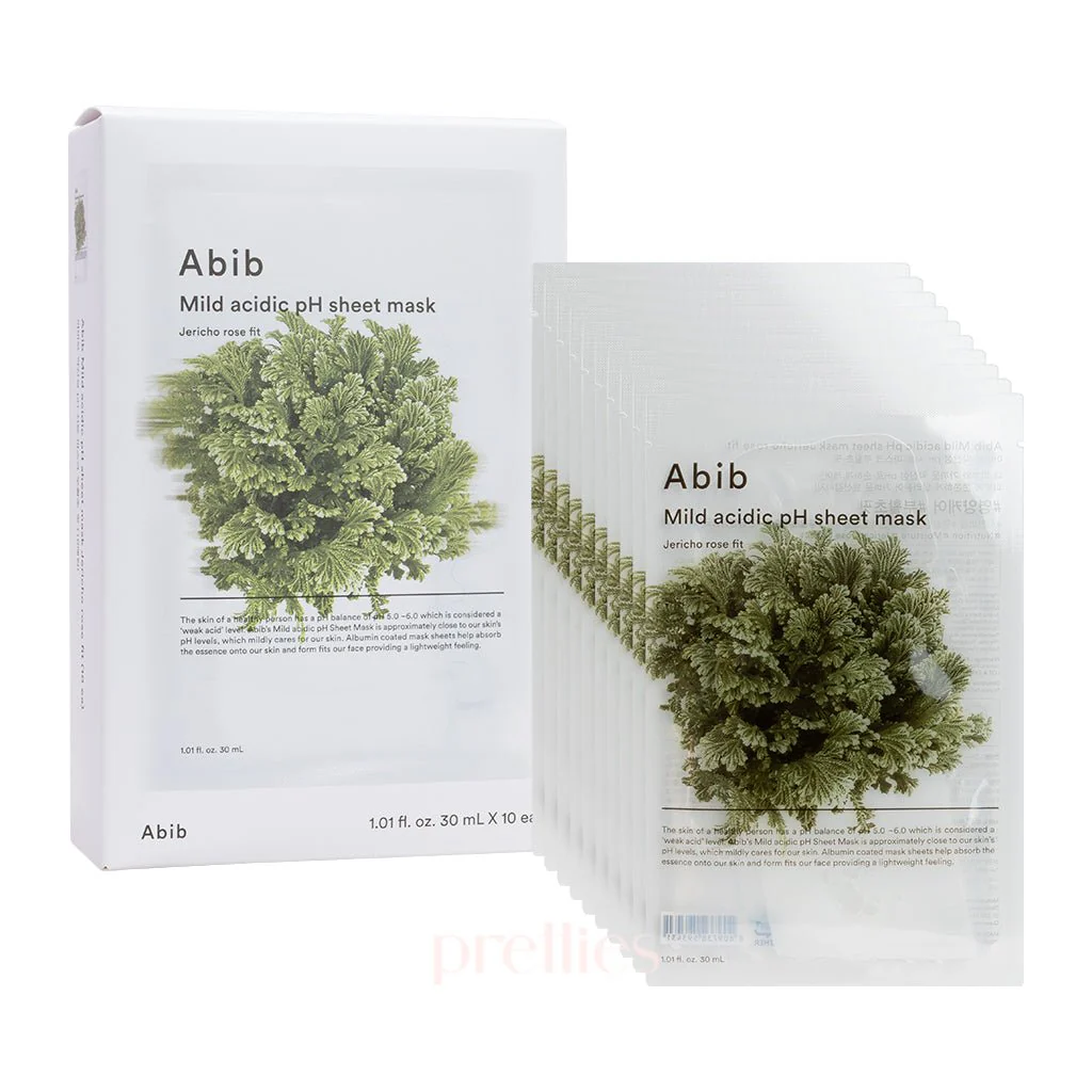 Abib Mild Acidic PH Sheet Mask - Jericho Rose Fit (10 Sheet/Box)