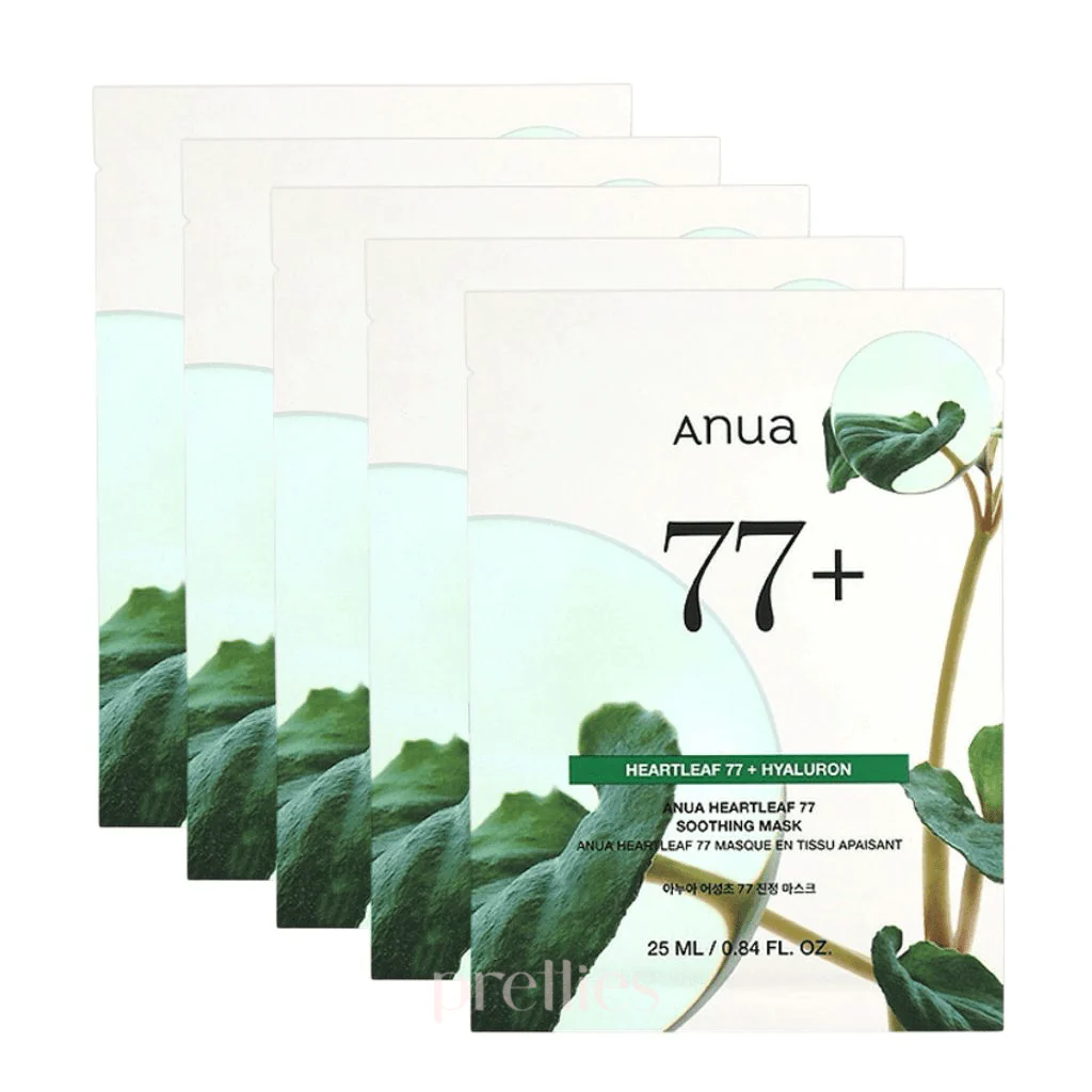 ANUA Heartleaf 77% Soothing Sheet Mask 25ml x5pc