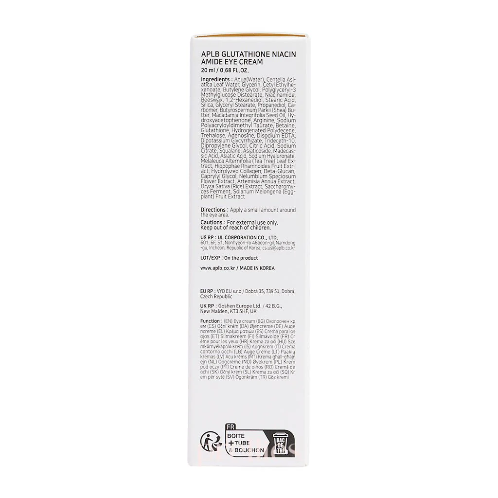 APLB Glutathione Niacinamide Eye Cream 20ml - Image 5