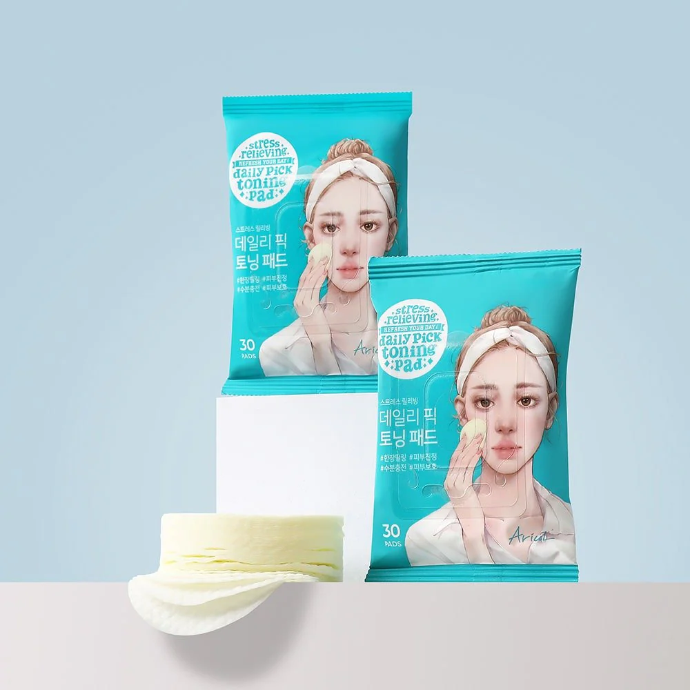 Ariul Stress Relieving Daily Pick Toning Pad (30 sheets) x 3pcs - Image 2