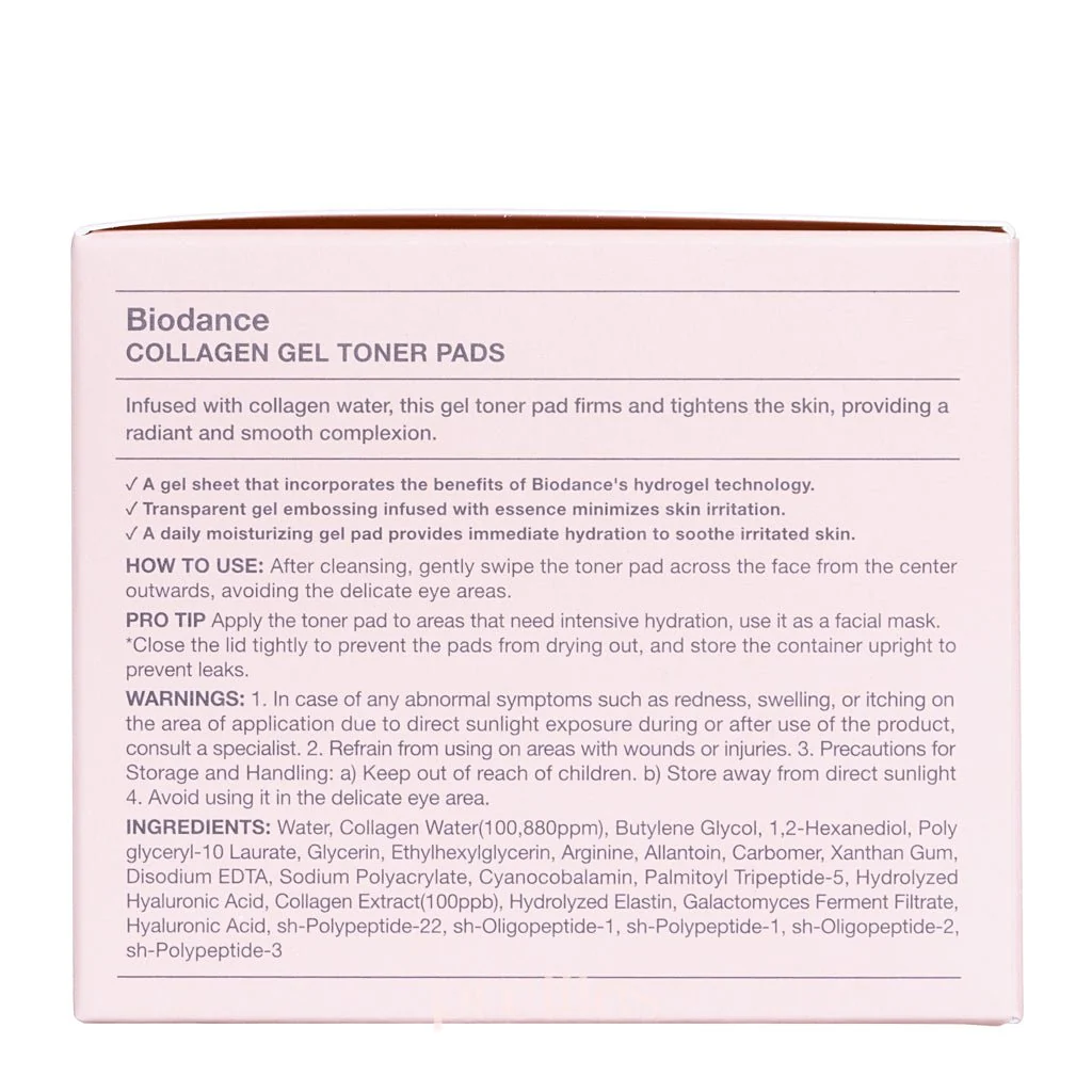 BIODANCE Collagen Gel Toner Pads 60 Pads - Image 5