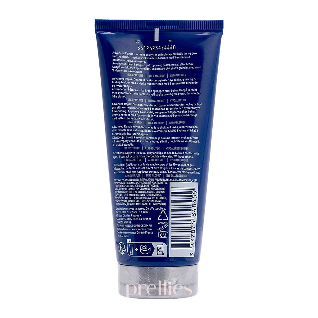 CeraVe Advanced Repair Ointment (For Face Body Lips) 88ml (Blue) - Image 2