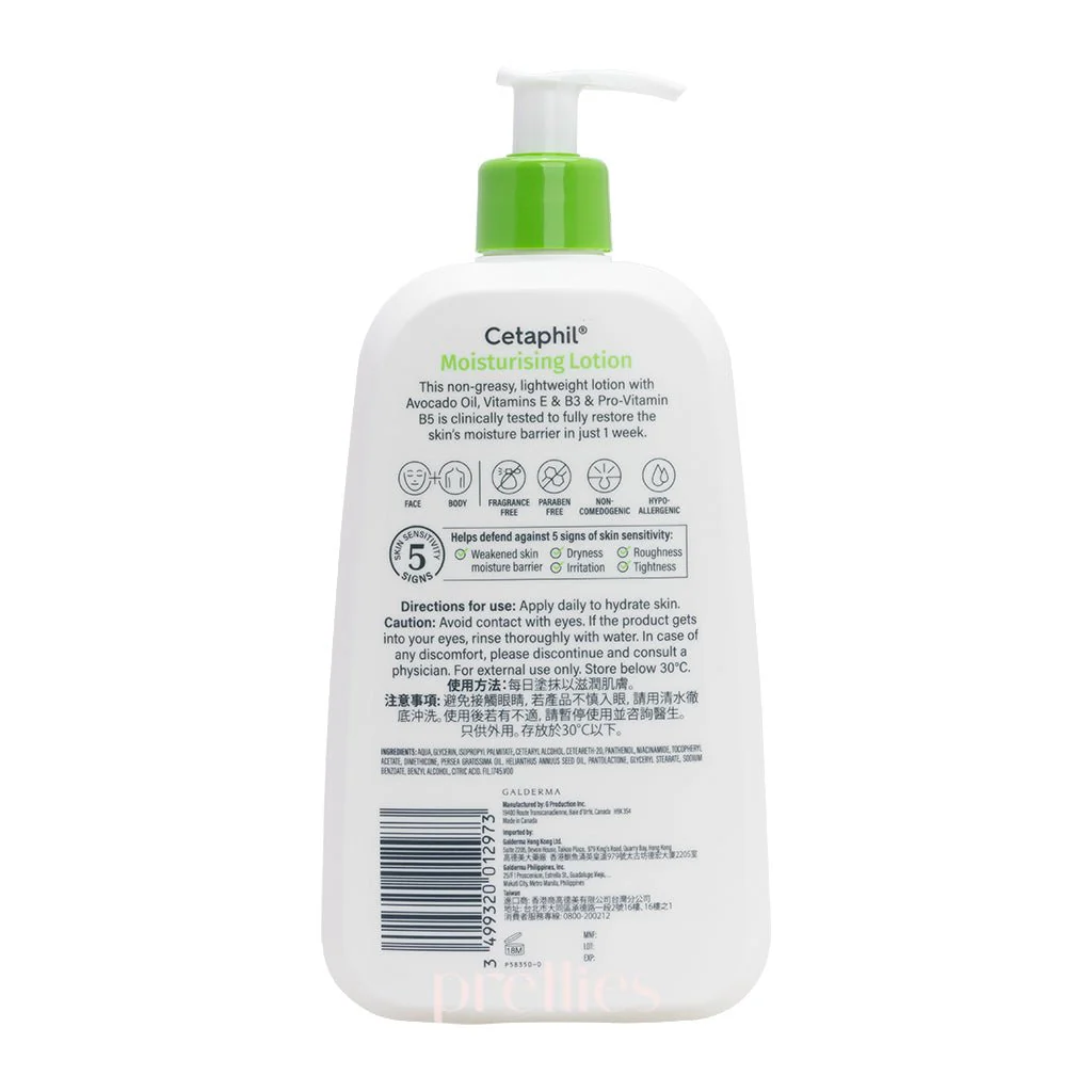 Cetaphil Moisturising Lotion (Dry to Normal Sensitive Skin) 591ml - Image 2