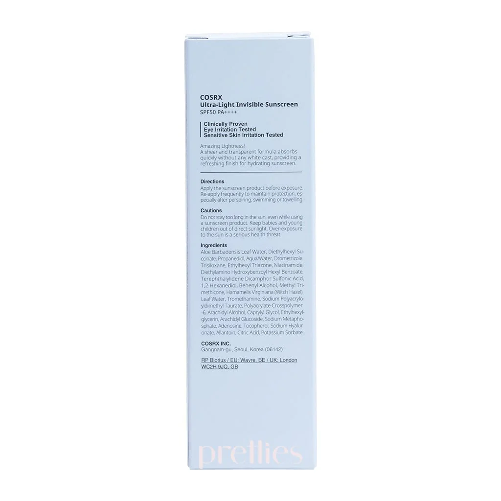 COSRX Ultra-Light Invisible Sunscreen SPF50 PA++++ 50ml - Image 3