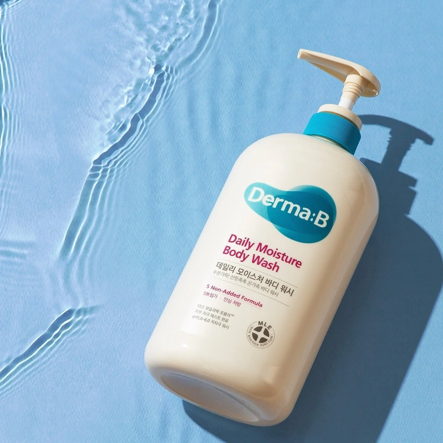 DERMA:B Daily Moisture Body Wash 1000ml (Fresh Peach) - Image 2