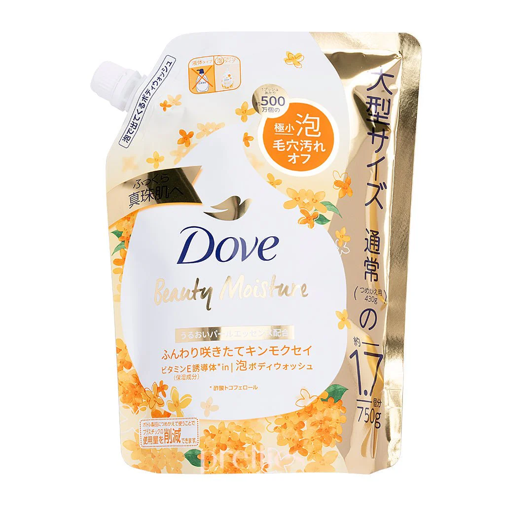 DOVE Beauty Moisture Foaming Body Wash (Osmanthus) (Refill) 750g