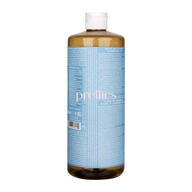 Dr.Bronner's 18-IN-1 Organic Baby Unscented Liquid Soap 946ml - Image 2