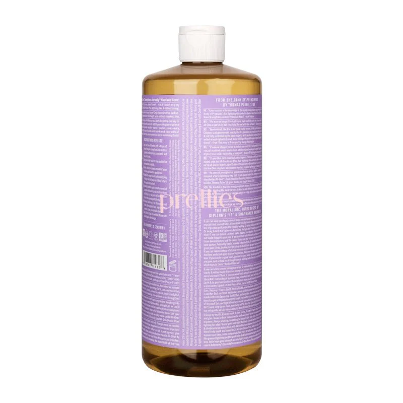 Dr.Bronner's 18-IN-1 Organic Lavender Liquid Soap 946ml - Image 2
