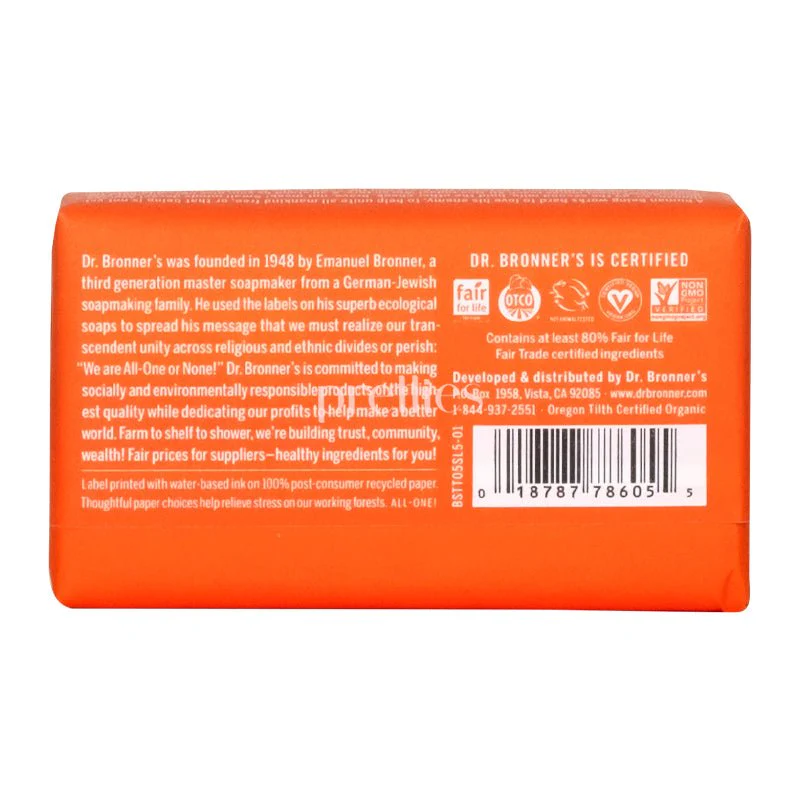 Dr.Bronner's ALL-ONE Organic Tea Tree Bar Soap 140g - Image 2