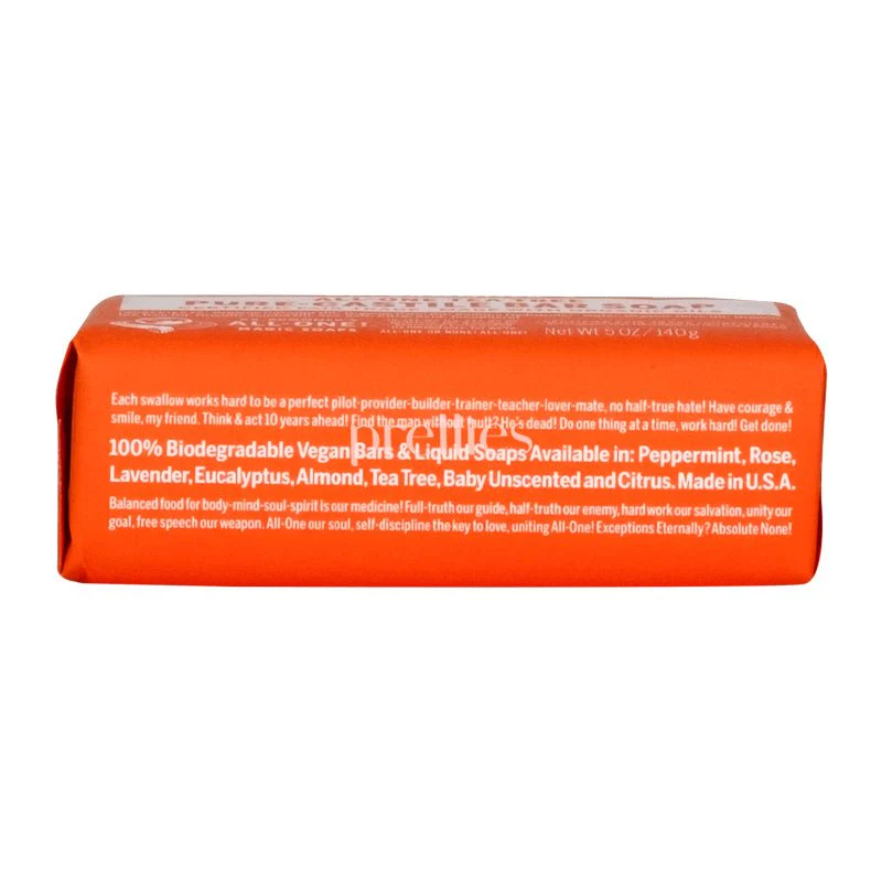Dr.Bronner's ALL-ONE Organic Tea Tree Bar Soap 140g - Image 4