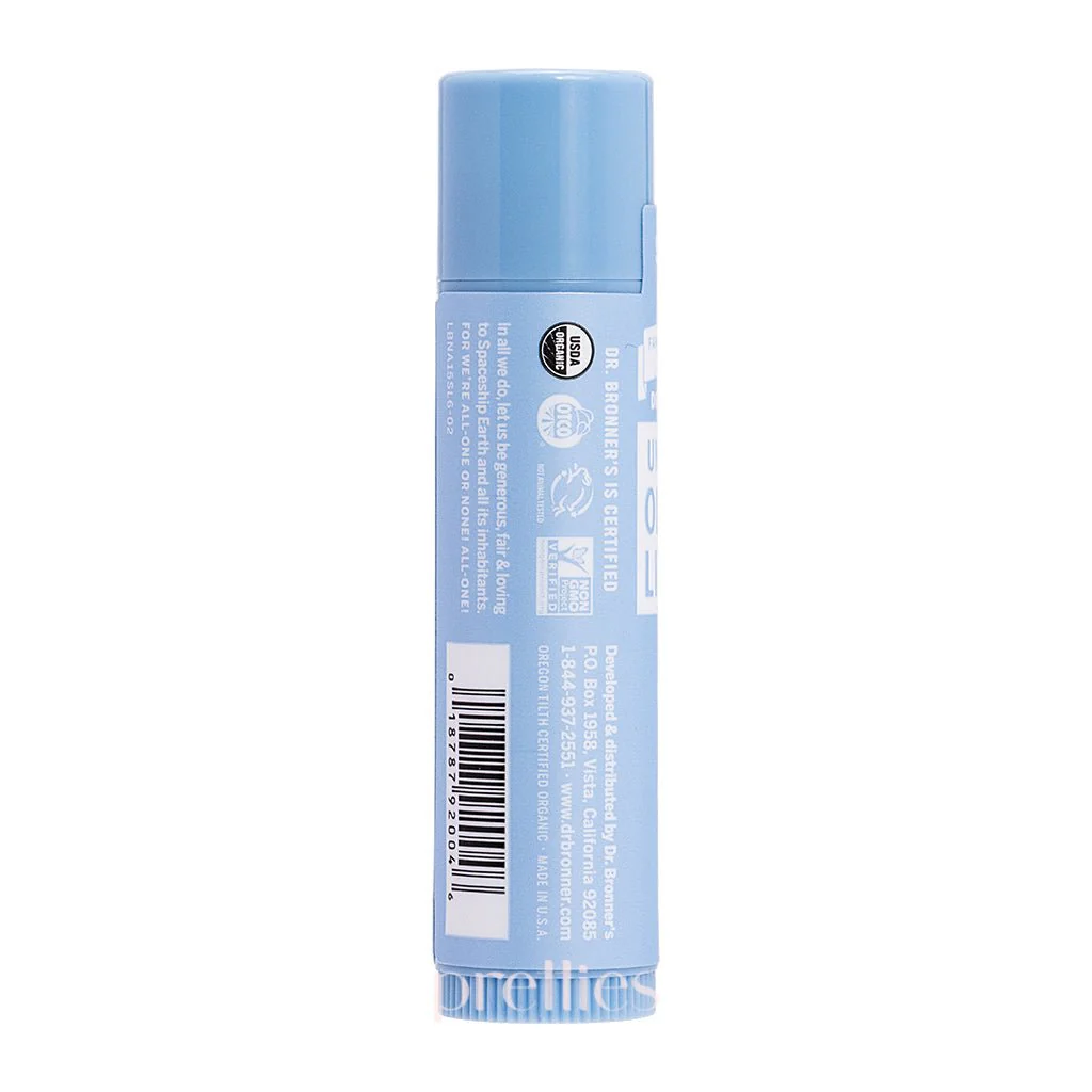 Dr.Bronner's Organic Naked Unscented Lip Balm 4g - Image 2
