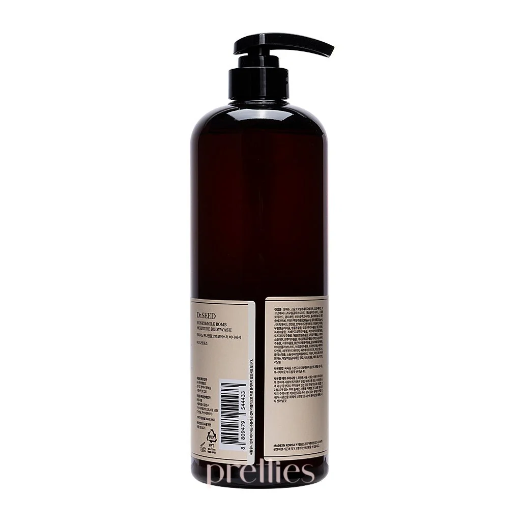 Dr.SEED Honey & Milk Bomb Moisture Body Wash 1000ml (Midnight Rose) - Image 3