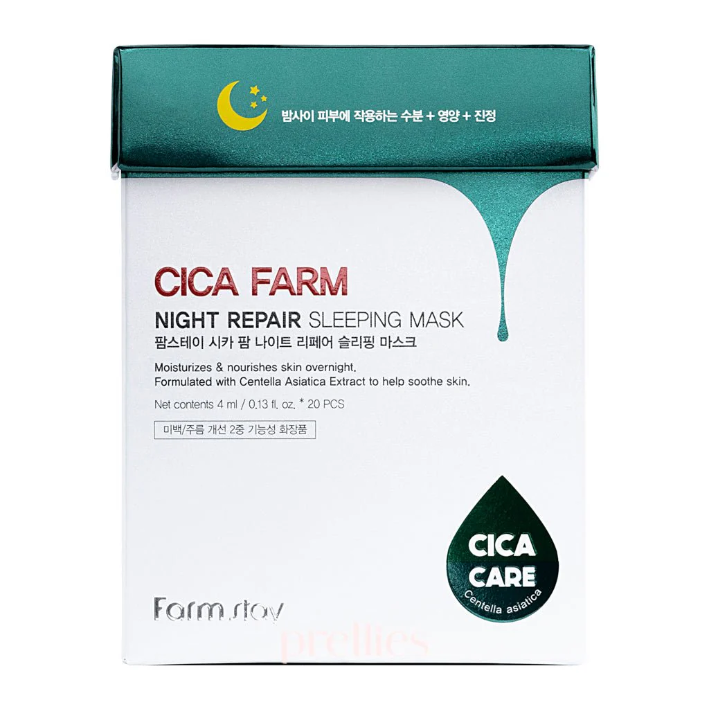Farmstay Cica Farm Night Repair Sleeping Mask (4ml x 20pcs) - Image 2