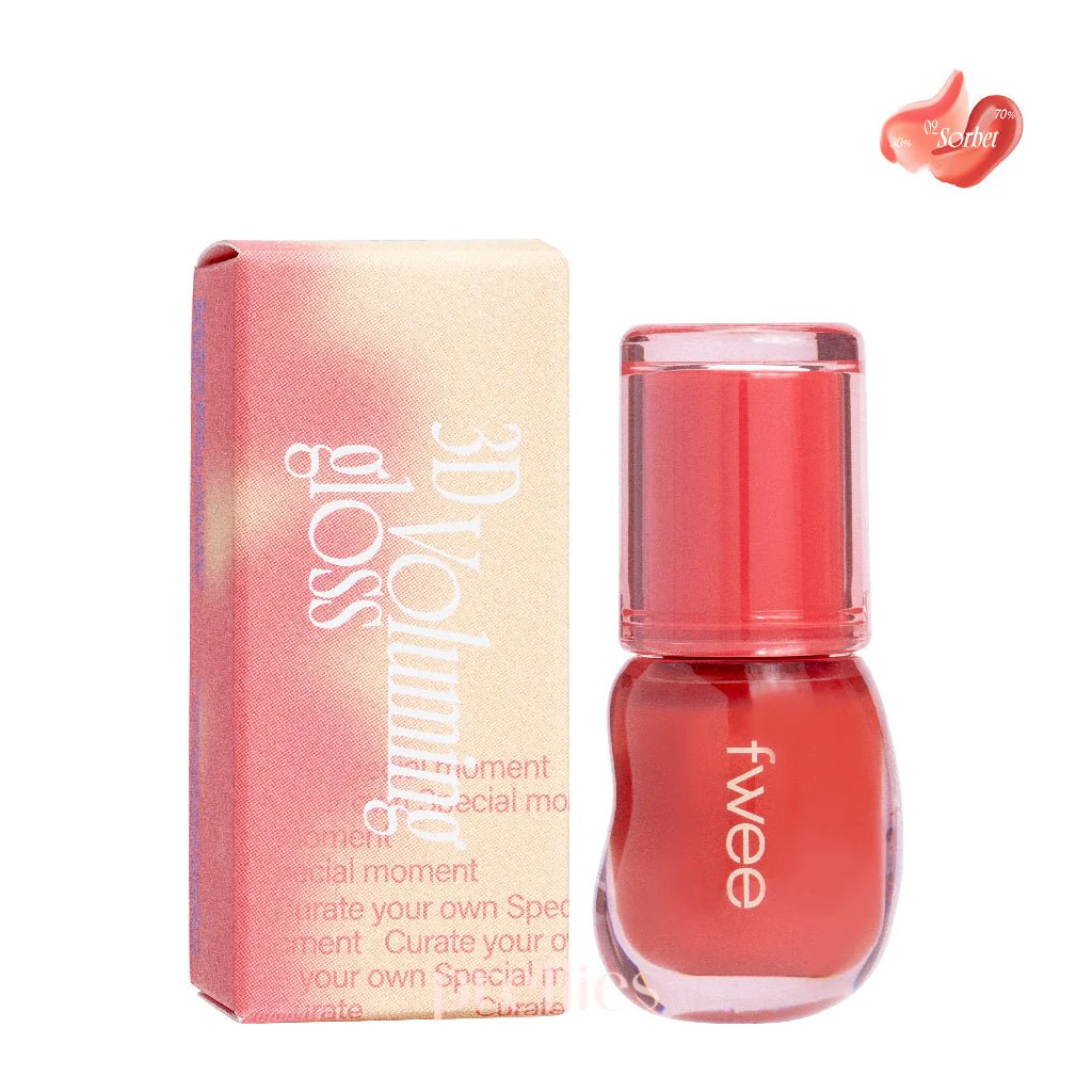 fwee 3D Voluming Gloss 5.3g (02 Coral Sorbet)