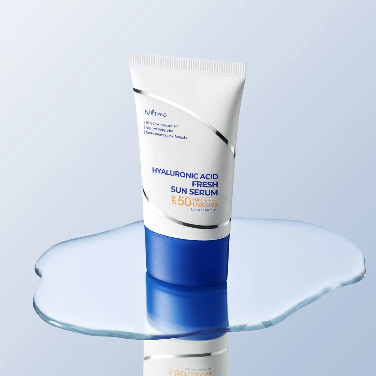 ISNTREE Hyaluronic Acid Fresh Sun Serum SPF50+ PA++++ 50ml - Image 2
