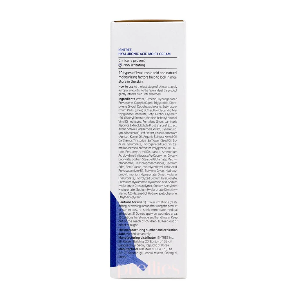 Isntree Hyaluronic Acid Moist Cream 100ml - Image 6