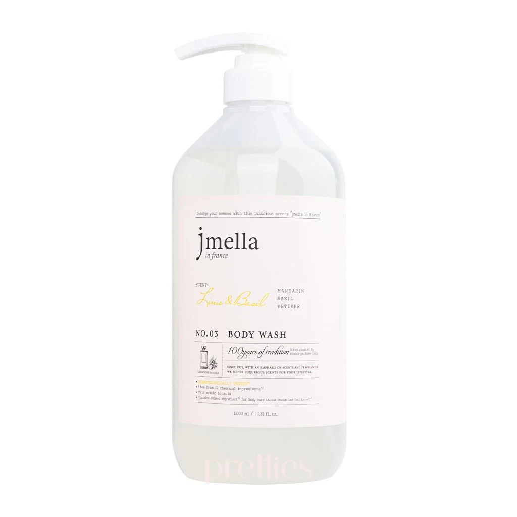 jmella Luxurious Fragrance Body Wash - 03 Lime & Basil 1000ml