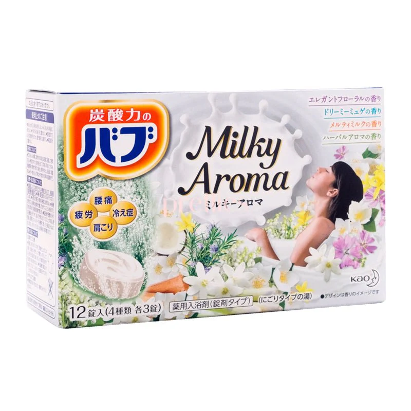 KAO Spa Powder (Milky Aroma) 12pcs (4type x3)