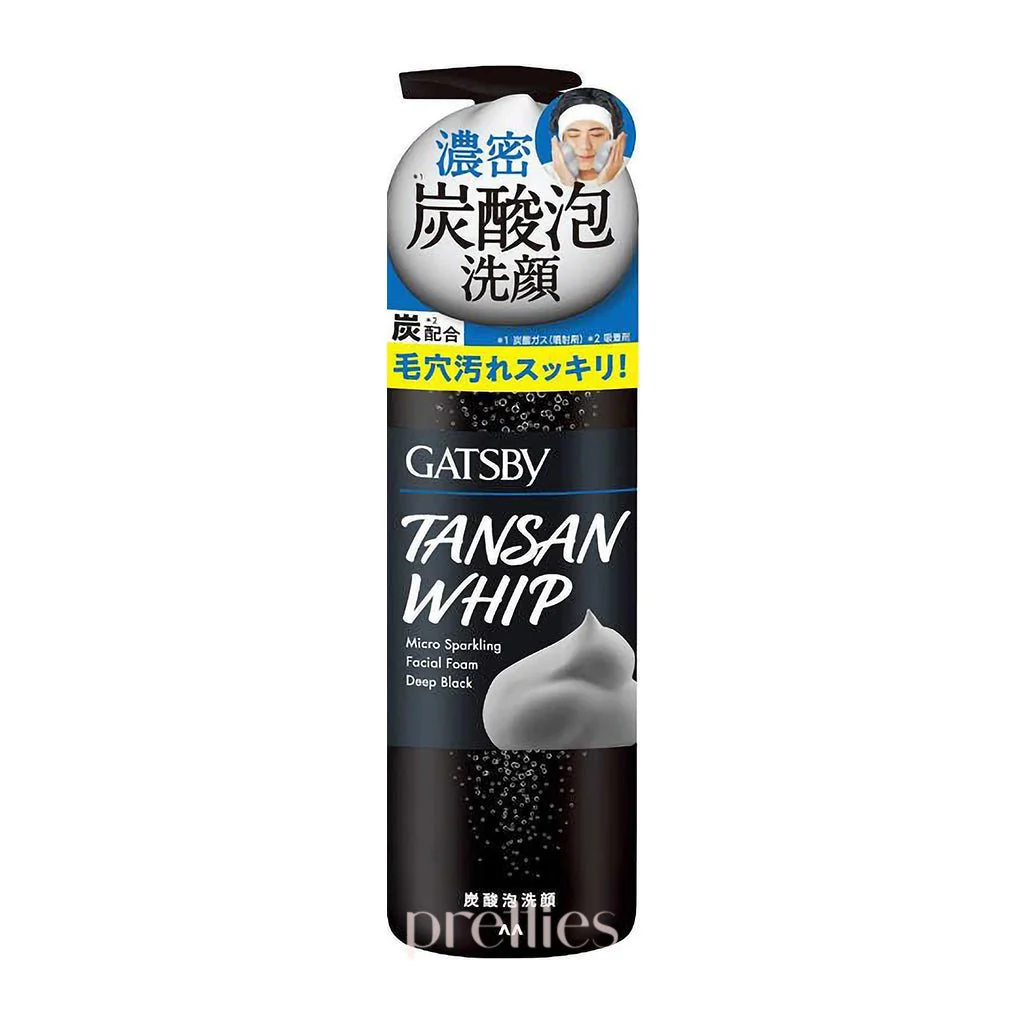 Mandom Gatsby Micro Sparkling Facial Foam 200g (Deep Black)