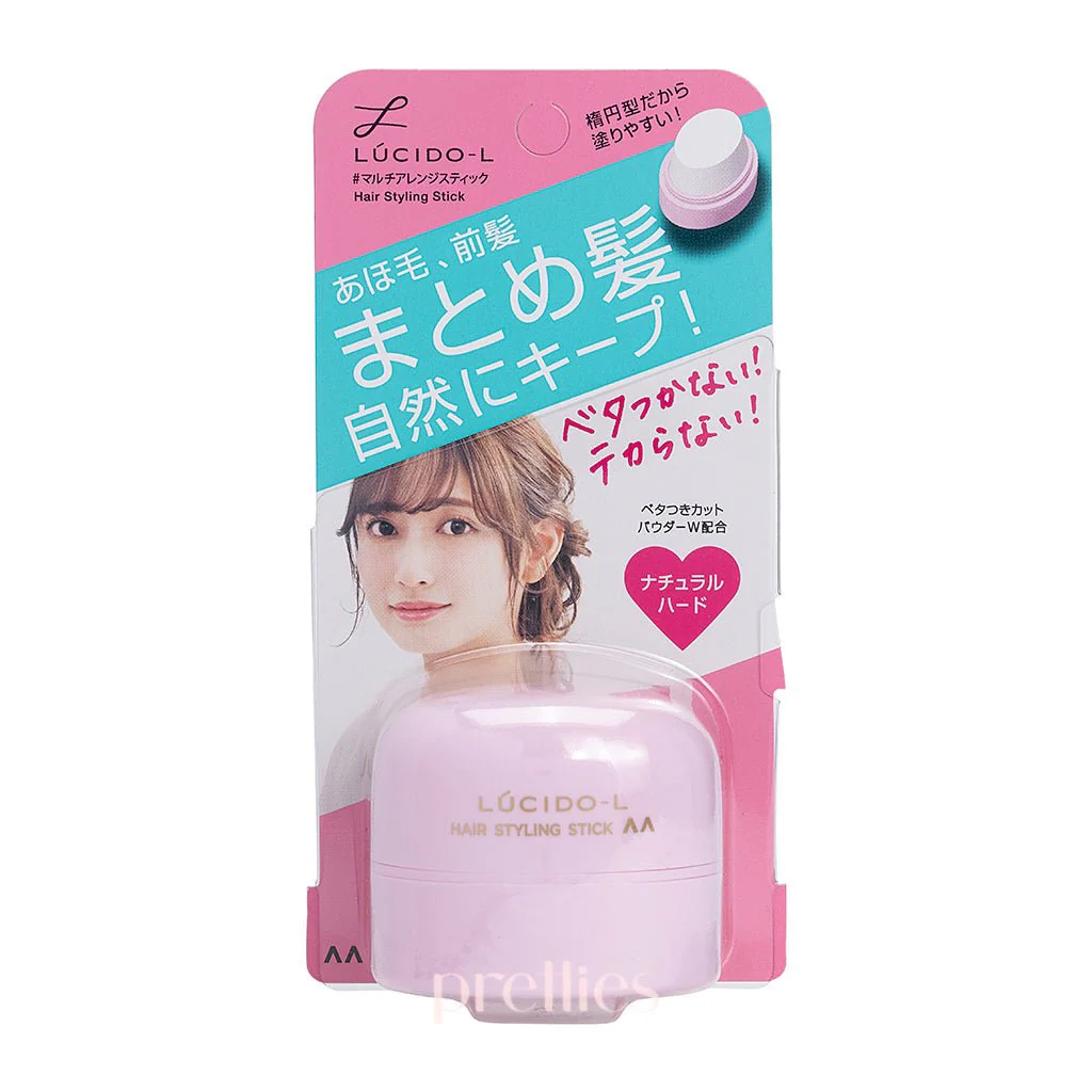 Mandom Lucido-L Multi Arrange Hair Styling Stick 13g (Natural Hard - Light Pink)