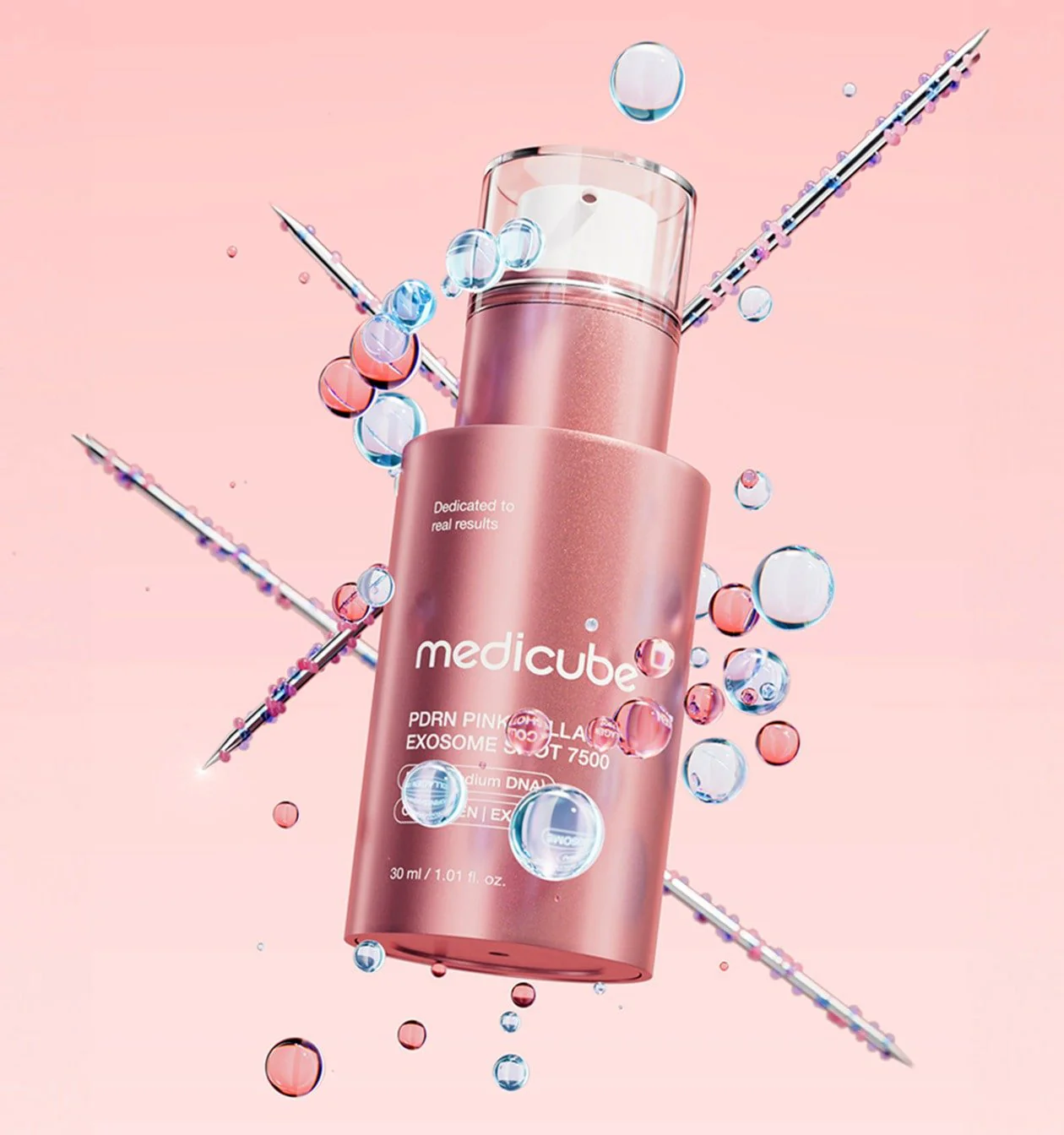 Medicube PDRN Pink Exosome Shot Serum 7500 30ml - Image 2