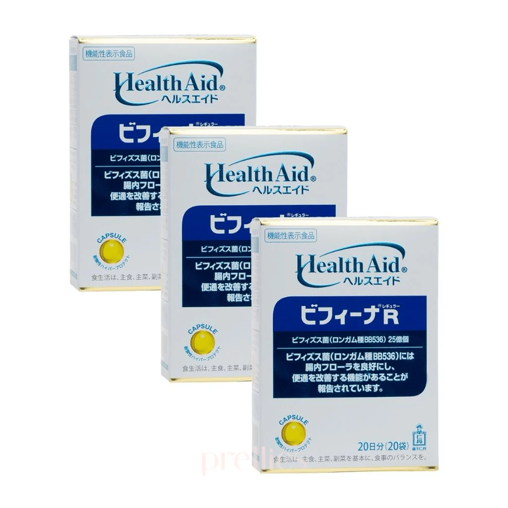 Morishita Health Aid Bifina R 2.5 Billion Probiotics 20 days (20packs/box) JPver x 3boxes