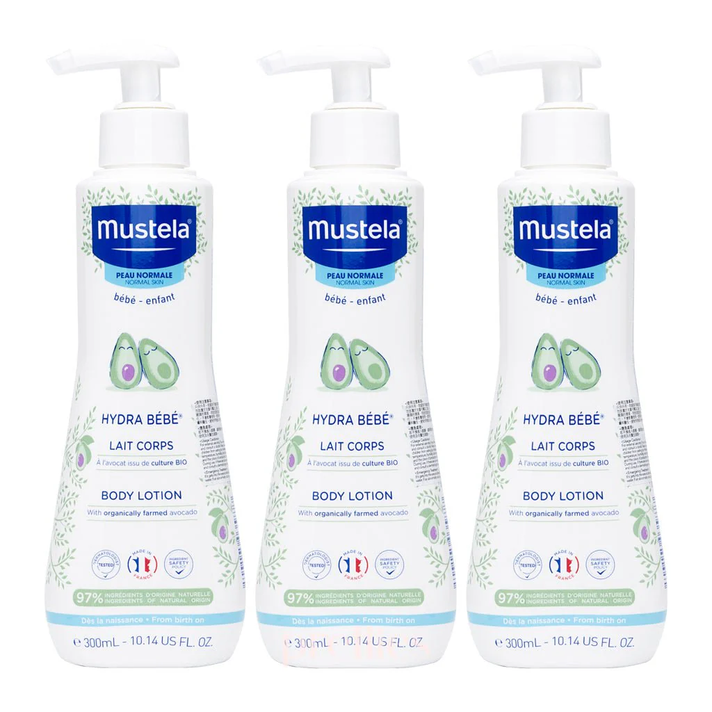 Mustela Hydra-bebe body lotion 300ml x3pcs (035914)