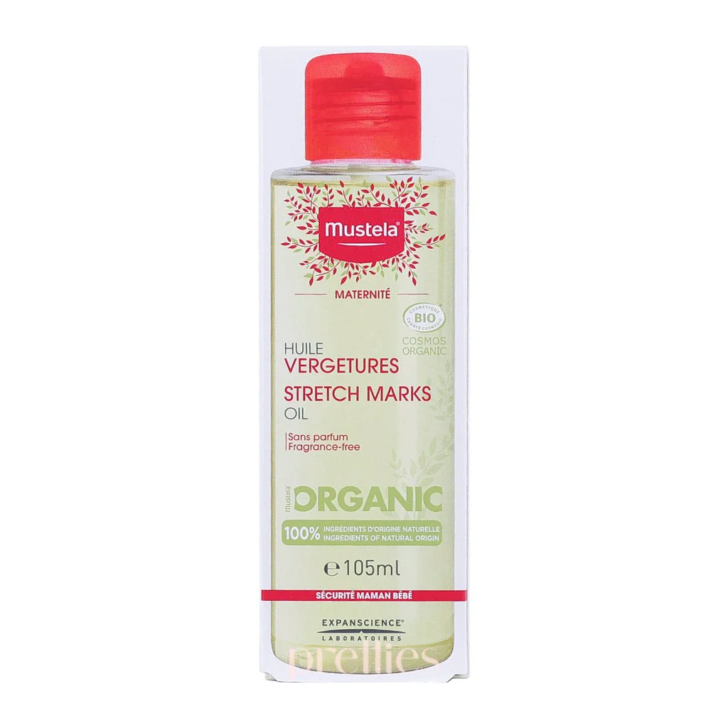 Mustela Maternity Organic Stretch Marks Oil Fragrance-Free 105ml - Image 3