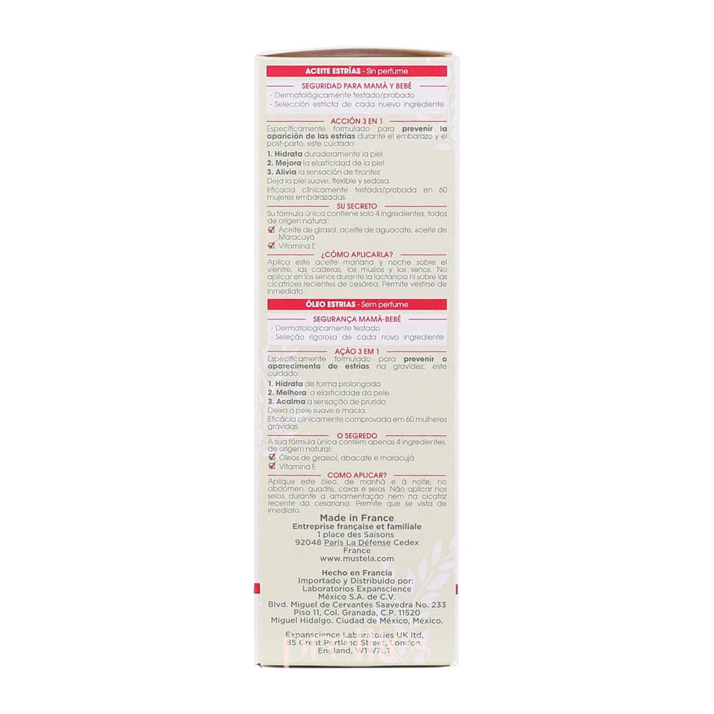 Mustela Maternity Organic Stretch Marks Oil Fragrance-Free 105ml - Image 5