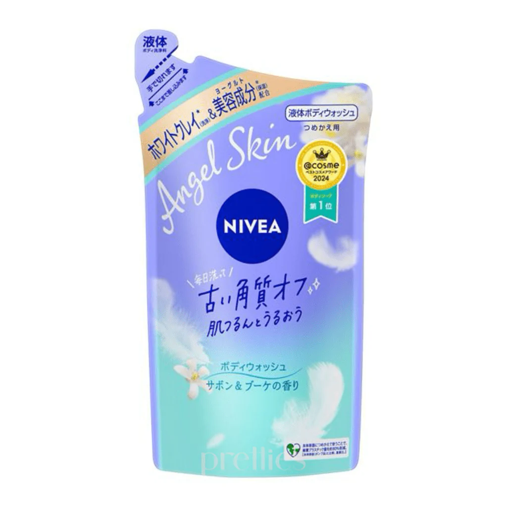 Nivea Angel Skin Bubble Body Wash (Soap Green) Refill 360ml