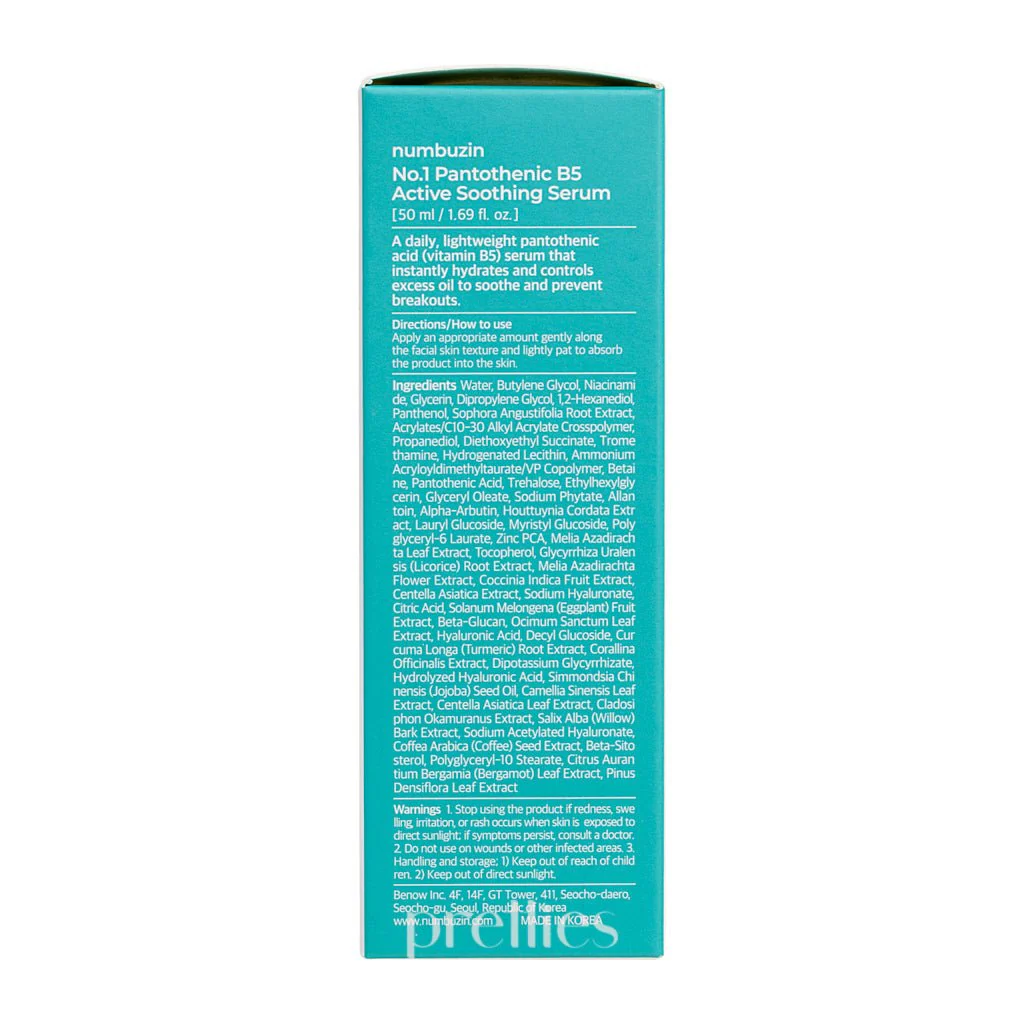 numbuzin No.1 Pantothenic B5 Active Soothing Serum 50ml - Image 5