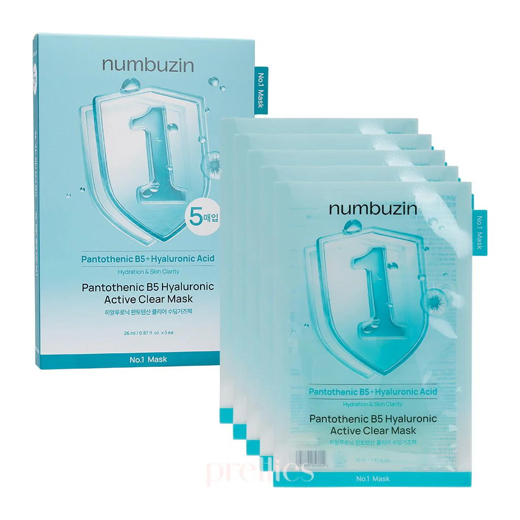 Numbuzin No.1 Pantothenic B5 Hyaluronic Active Clear Mask Sheet - Image 4