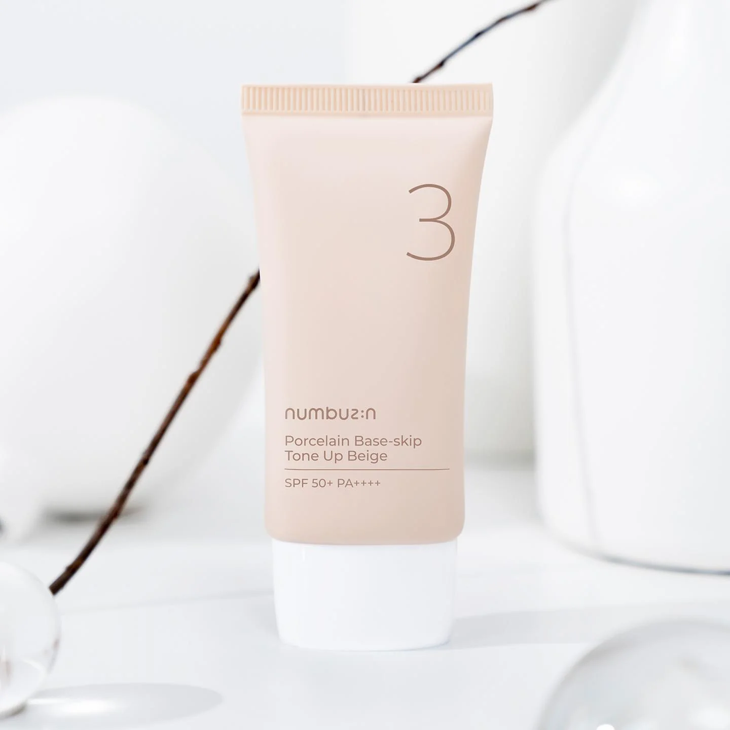 numbuzin No.3 Porcelain Base-Skip Tone Up Beige SPF50+PA++++ 50ml - Image 2