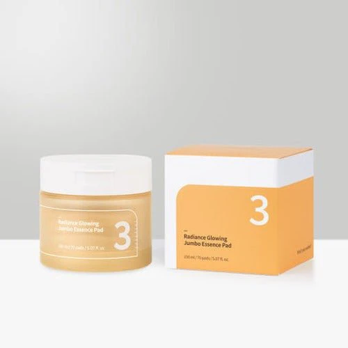 Numbuzin No.3 Radiance Glowing Jumbo Essence Pad (70pcs/box) - Image 3