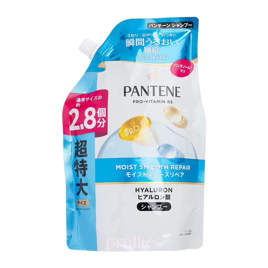 P&G Pantene PRO-V Hyaluron Moist Smooth Repair Shampoo (JPver.) (Refill) 860g (Blue)