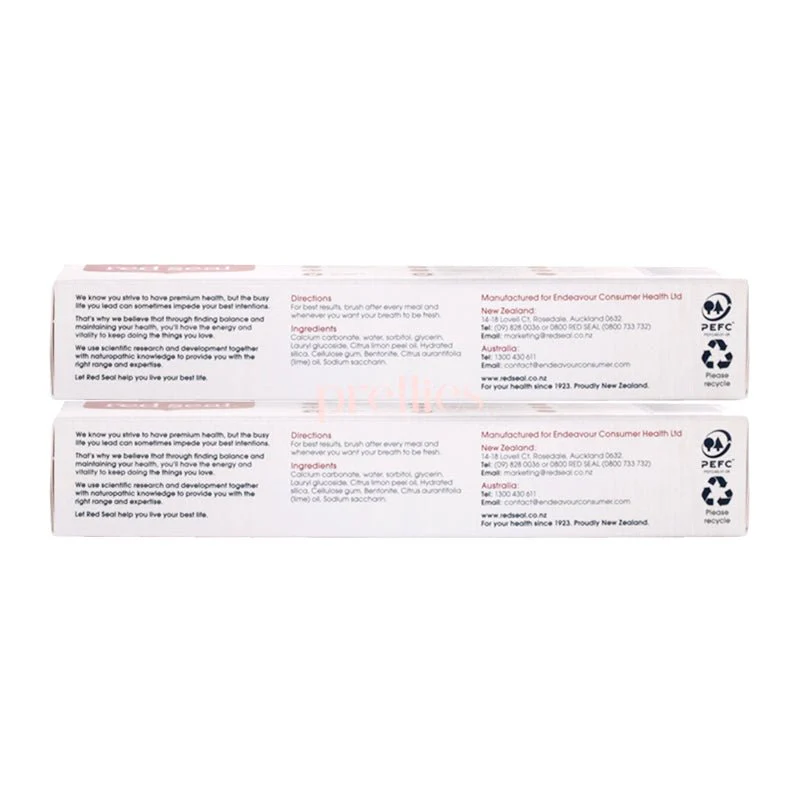 Red Seal Natural SLS free Toothpaste (Lemon) 100g x2pcs (002376) - Image 3