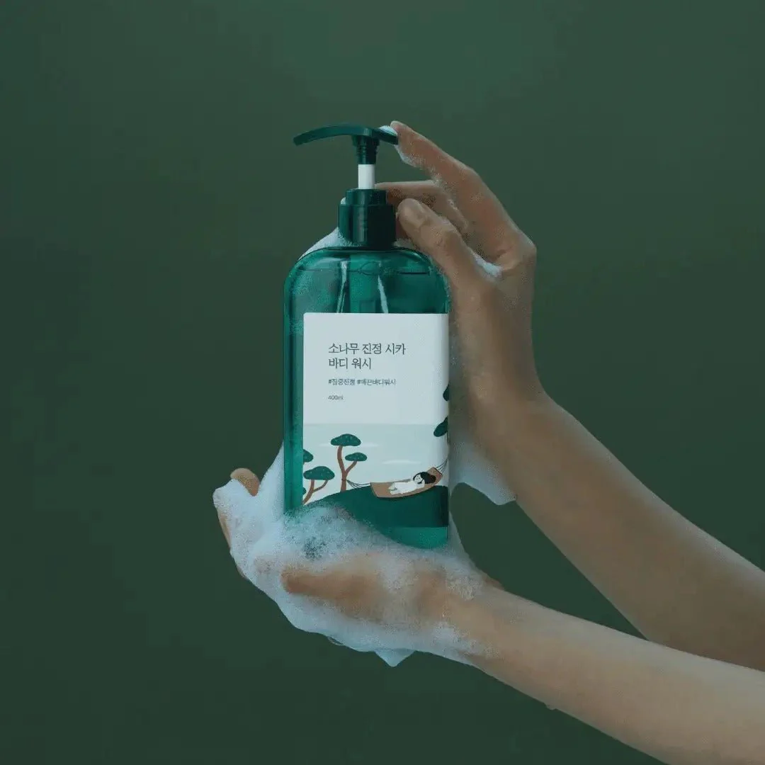 ROUND LAB Pine Cica Calming Body Wash 400ml - Image 3