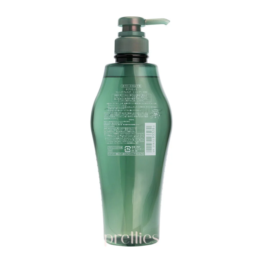 Shiseido SUBLIMIC Fuente Forte Shampoo (Oily Scalp - Green) 500ml - Image 2
