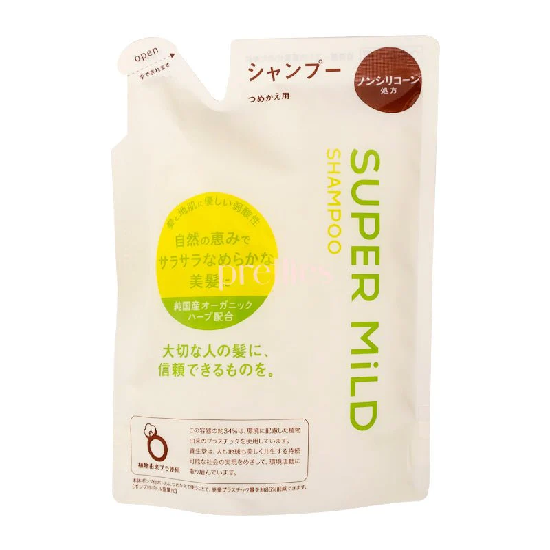 Shiseido SUPER MILD Hair Shampoo (Refill) 400ml (Green)