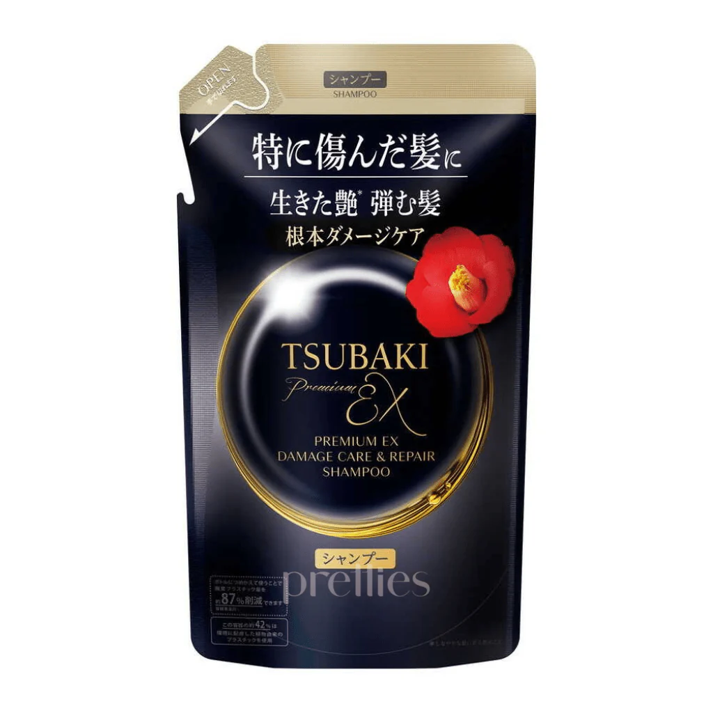 Shiseido TSUBAKI Premium EX Damage Care & Repair Shampoo (Refill) 300ml (Black) (486042)