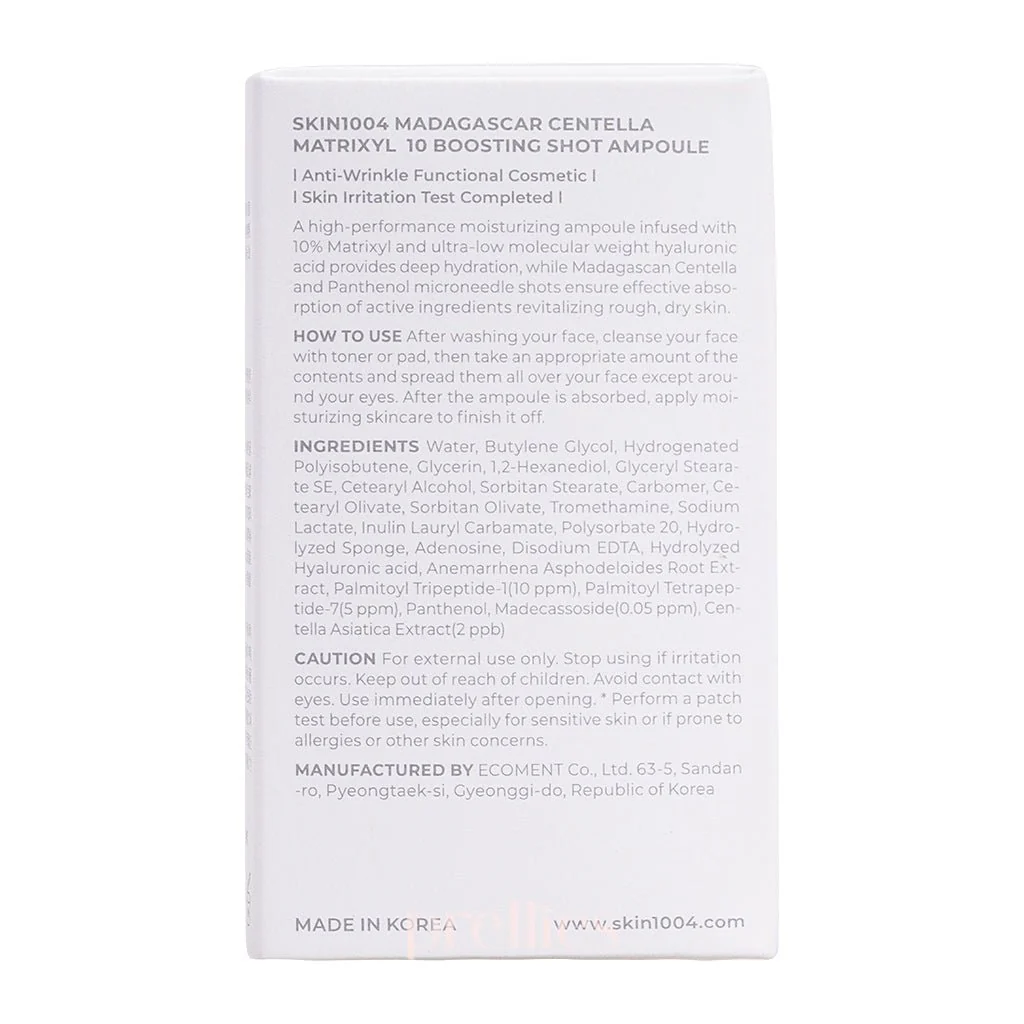 SKIN1004 Madagascar Centella Matrixyl 10 Boosting Shot Ampoule 30ml - Image 5