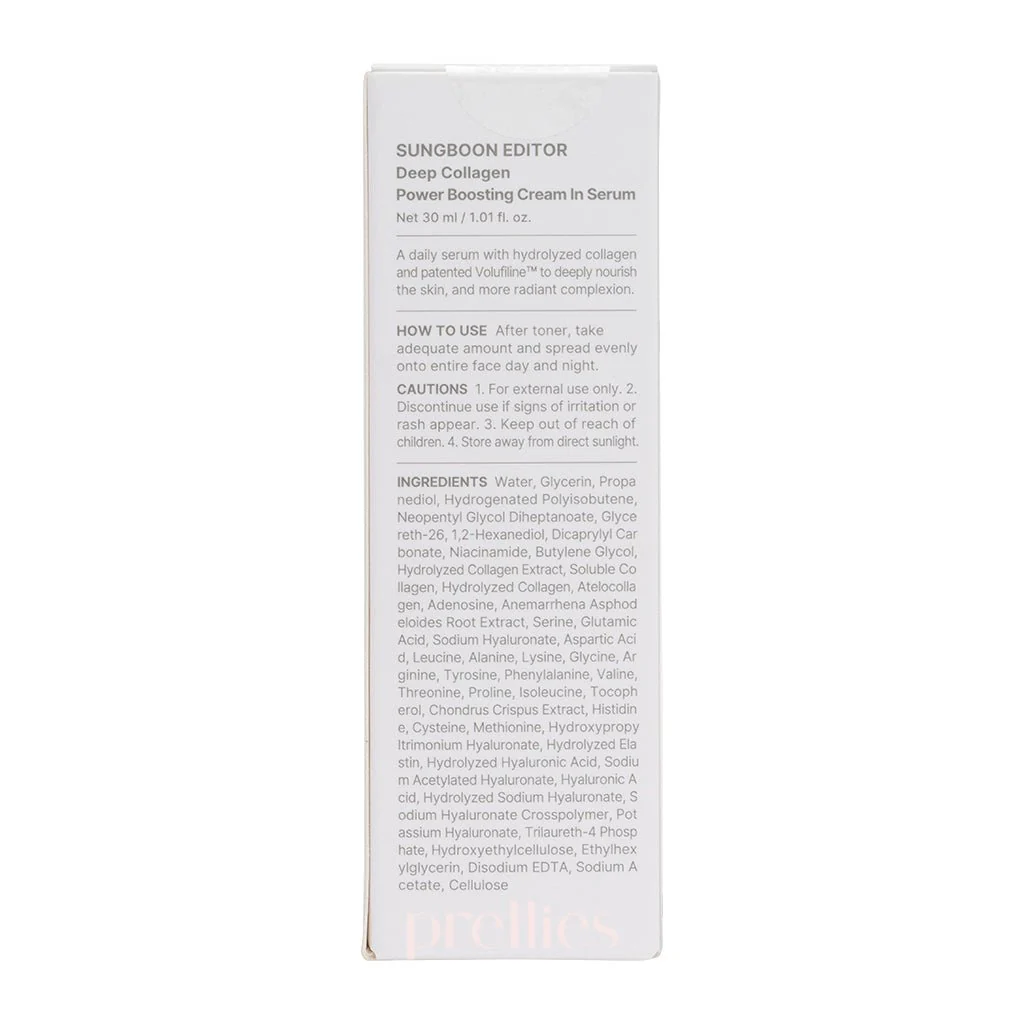 Sungboon Editor Deep Collagen Power Boosting Cream In Serum 30ml - Image 4
