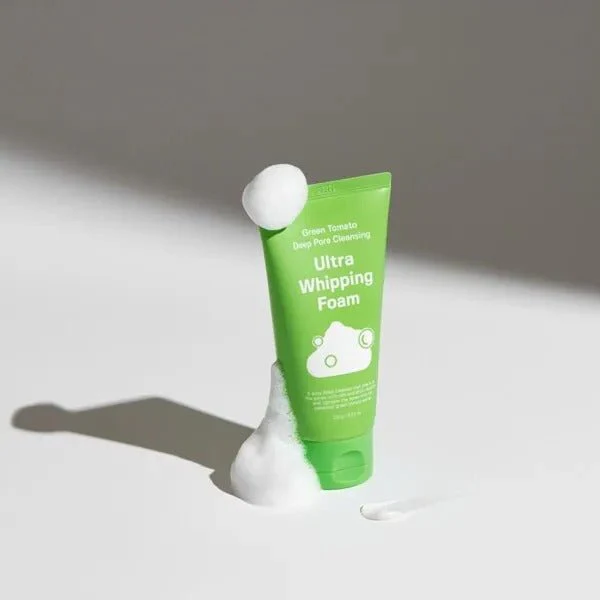 Sungboon Editor Green Tomato Deep Pore Cleansing Ultra Whipping Foam 120g - Image 3