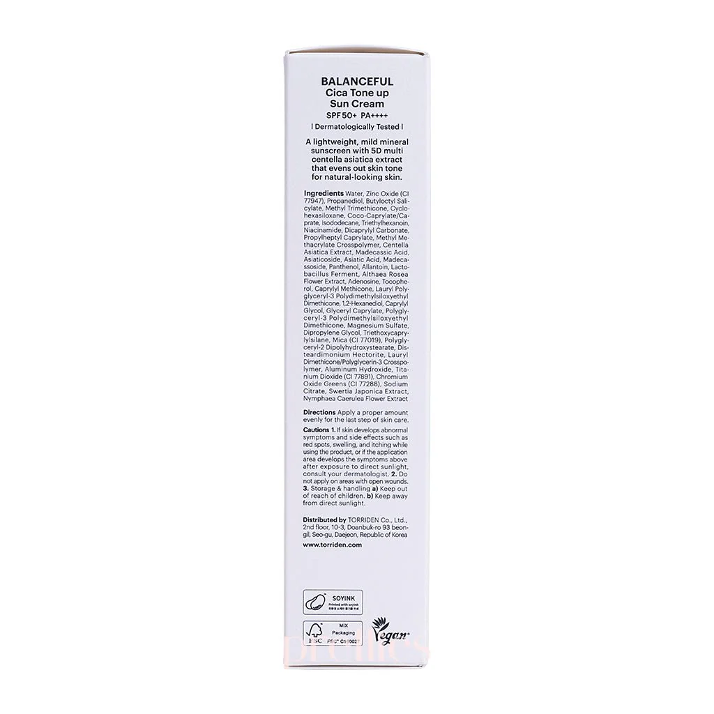 Torriden Balanceful Tone Up Sun Cream SPF50+ PA++++ 60ml - Image 5