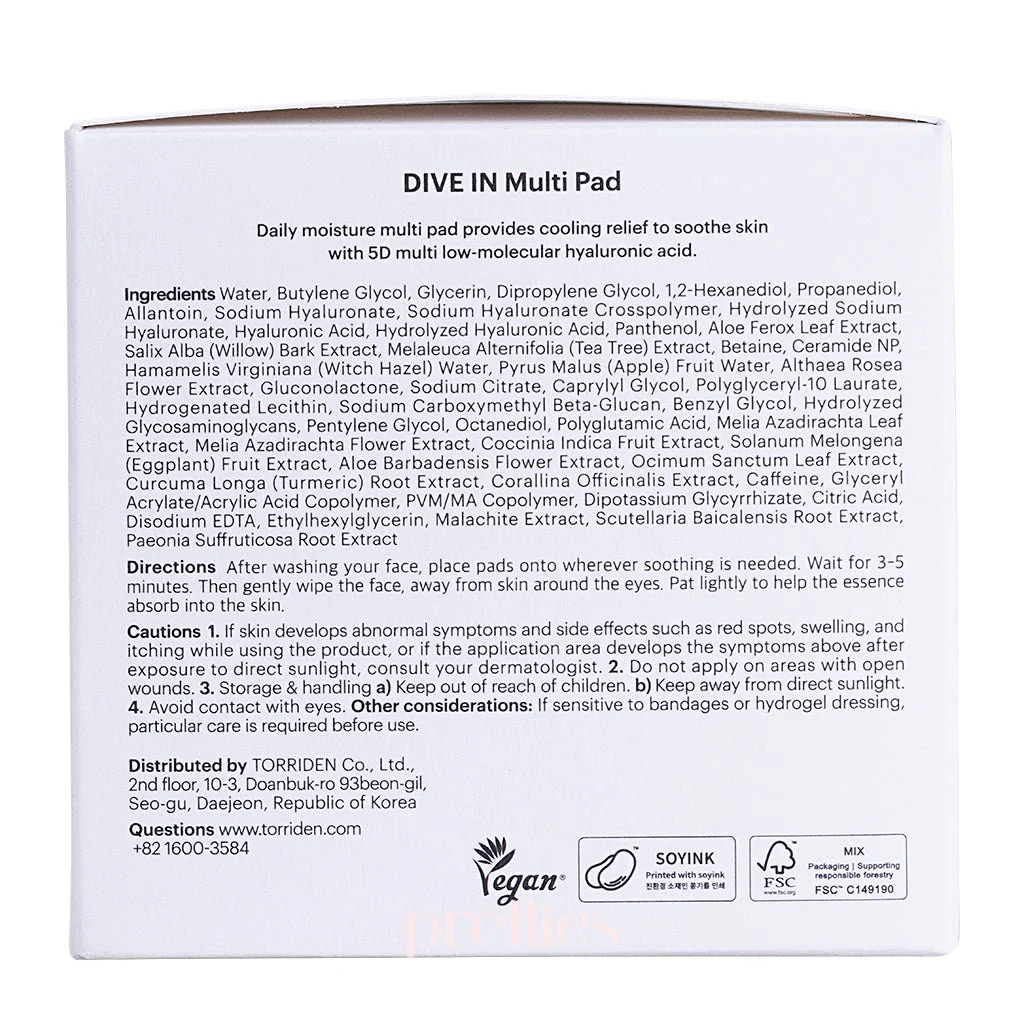Torriden Dive In Low Molecular Hyaluronic Acid Multi Pad 80 pads - Image 5